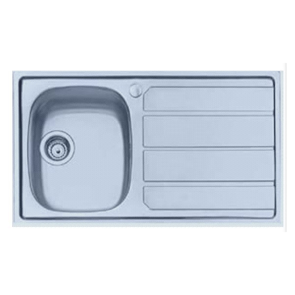 LAVELLO INOX 79 X 50 FOSTER VASCA DX SGOCCIALATOIO SX