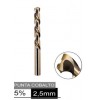 PUNTE COBALTO 5% MM 2,5 SERIE CORTA