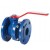 Valvola a sfera per gas, passaggio totale, flangiata PN16 con corpo in ghisa, sfera in ottone, flangiata DN80