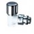 VALVOLA TERMOSTATIZZABILE FAR SERIE TOP ANGOLO FERRO BIANCA/CROMO DA 3/8 CON CODOLO PREGUARNITO IN EPDM