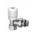 VALVOLA TERMOSTATIZZABILE FAR SERIE TOP ANGOLO RAME/MULTISTRATO CROMO DA 3/8 CON CODOLO PREGUARNITO IN EPDM