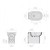 BIDET M2 DA 55  BIANCO GALASSIA  A PAVIMENTO