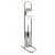 PIANTANA CON PORTA ROTOLO INOX GRIGIO