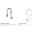 MISCELATORE LAVELLO STICK  PROFESSIONAL A MOLLA PAFFONI CROMO SK177