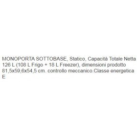 FRIGORIFERO  INCASSO INDESIT SOTTOTAVOLABILI ALTEZZA 82 CM STATICI INBUF031