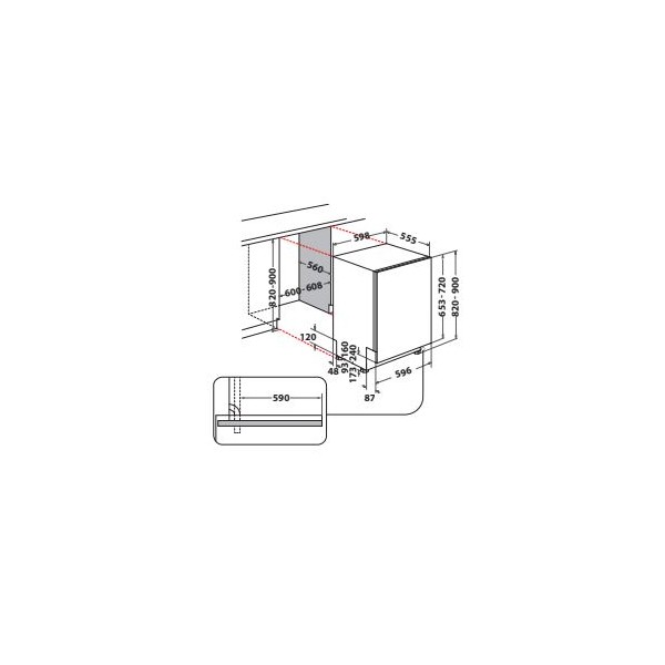 Lavastoviglie Classe energetica: E / 14 coperti, Vassoio Portaposate, Active 3D Zone Wash, Tecnologia di asciugatura ActiveDry,