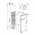 Frigorifero doppia porta statico, Classe energetica F, Capacità totale: 205 litri (169 lt frigo + 36 lt freezer) INDESIT