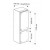 FRIGORIFERO INCASSO BERTAZZONI REF 60 BIS  NO FROST DOPPIA PORTA ID CLASSE A+  DIMENSIONI 172 X LAR. 56 X PR. 55  CM