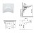 LAVABO PER DISABILI CM 68X55 BIANCO BOCCHI