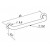 MANIGLIONE DRITTO DISABILI CM 45 BIA.