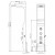 COLONNA DOCCIA EASY IN ABS  BIANCA METAFO