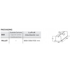 SUPPORTO A PAVIMENTO MM. 450 COPPIA