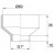 BICCHIERE DRITTO  D.65 X 1" PER ORINATOIO