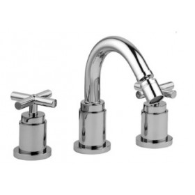 BATTERIA BIDET LEVEL CROMO 3 FORI CON BOCCA ORIENTABILE QTV118CR PAFFONI