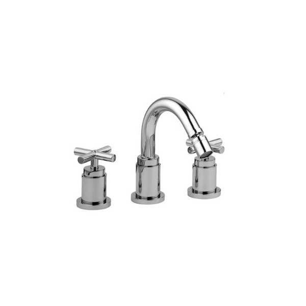 BATTERIA BIDET LEVEL CROMO 3 FORI CON BOCCA ORIENTABILE QTV118CR PAFFONI