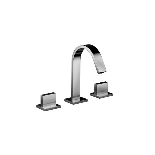 BATTERIA LAVABO LEVEL CROMO 3 FORI CON BOCCA FISSA LEP052CR PAFFONI