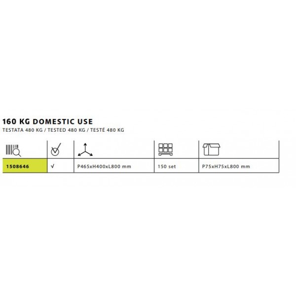 STAFFA REGOLABILE PESANTE 850/400/450 KG 250