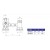 STAFFA PER CONTATORE GAS NUDO CON  VALVOLA 1"1/4 X 1