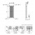 RADIATORE CORDIVARI ALICE 18 TANDEM VERTICALE  H 1800 X 736 ATTACCO  INFERIORE V9  DA 1/2 INTERASSE 676  BIANCO
