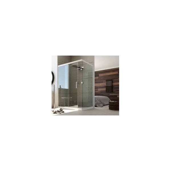 BOX PARETE FISSA EVO BIANCO 67/70 BIANCO CRISTALLO STAMPATO MM.6 BEVO900