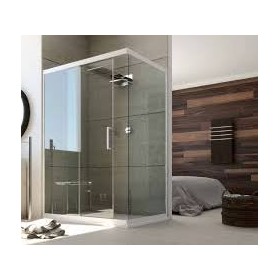 BOX PARETE FISSA  EVO BIANCO 67/70  BIANCO CRISTALLO TRASPARENTE MM.6  BEVO902