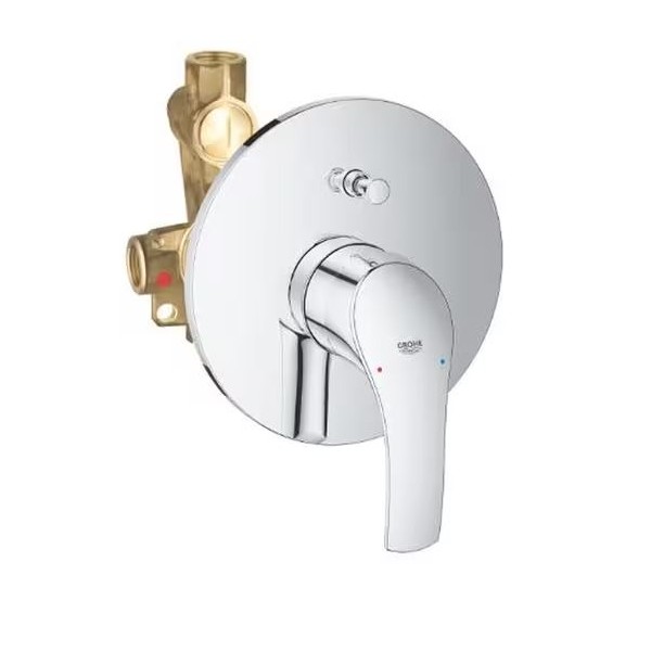 MISCELATORE VASCA/ DOCCIA INCASSO CON DEVIATORE  EUROSMART NEW CROMO 33305