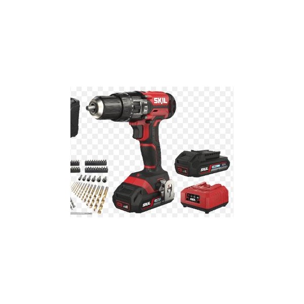 TRAPANO AVVITATORE CON PERCUSSIONE BATTERIA LITIO 20 V  MANDRINO AUTOSERRANTE 13 MMSKIL 3018/ HA