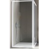 BOX AMERICA QUATTRO  PARETE FISSA 77/81 BIANCO OPACO SAMO  CRISTALLO STAMPATO