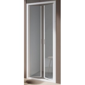 BOX AMERICA QUATTRO  PORTA SALOON 96/104 BIANCO OPACO CRISTALLO STAMPATO  SAMO