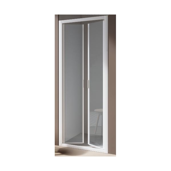BOX AMERICA QUATTRO  PORTA SALOON 96/104 BIANCO OPACO CRISTALLO STAMPATO  SAMO