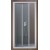 BOX AMERICA QUATTRO  PORTA SOF.76/84 CROMO SATINATO CRISTALLO STAMPATO SAMO