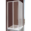 BOX CIAO CM.64-74/80-90 ANGOLO 4 ANTE PROFILO BIANCO LUCIDO CRISTALLO STAMPATO SAMO