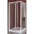 BOX CIAO PORTA A SOFFIETTO PROFILO CROMO CM 85-89 CRISTALLO STAMPATO SAMO B2664ULUST