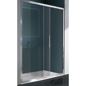 BOX EUROPA PORTA SCORREVOLE A 2 ANTE SAMO 152/158 B7888ULUTR CROMO CRISTALLO TRASPARENTE