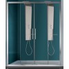BOX EUROPA PORTA SCORREVOLE A 4 ANTE SAMO 146-152 B7845SARAS SATINATO ARGENTO CRISTALLO SATINATO ACQUA