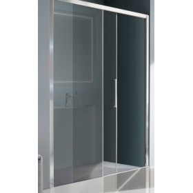 BOX EUROPA SP  PORTA SCORREVOLE A 2 ANTE SAMO 130/135  B7985 ULUTR CROMO CRISTALLO TRASPARENTE