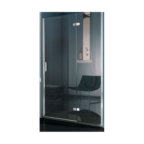 BOX GRAN POLARIS PORTA UNA APRIBILE A BATTENTE IN FUORI 107,5-111 CROMO CRISTALLO TRASPARENTE CON TRATTAMENTO STAR CLEA INCLU