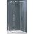 BOX TONDO AMERICA QUATTRO 76X80 BIANCO OPACO CRISTALLO SATINATO 4 ANTE SAMO B6473 L91AS
