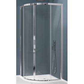 BOX TONDO AMERICA QUATTRO 76X80 CROMO CRISTALLO SATINATO 4 ANTE SAMO B6473 ULUAS