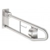 MANIGLIONE RIBALTABILE CON PORTAROTOLO  CM 70 CROMO