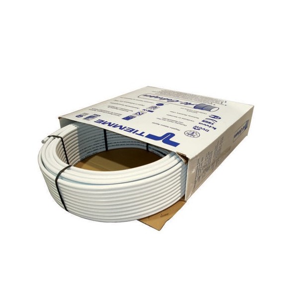 TUBO MULTISTRATO PREISOLATO ROTOLI D.14X2 (100 METRI) RIVESTITO BIANCO PREZZO A BOBINA