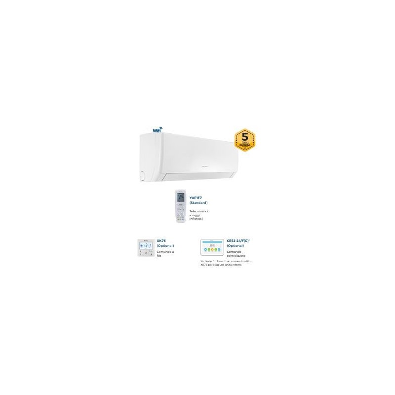 CONDIZIONATORE GREE UNITA'  INTERNA ED ESTERNA PULAR 24000 BTU GAS R32 GREE10150 5 ANNI GARANZIA