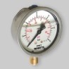 MANOMETRO D.63 - 1/2 DA 0 a 6  BAR INOX CON GLICERINA ATT. RADIALE