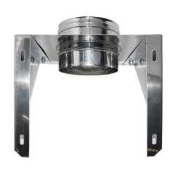 ALETTE PER SUPPORTO MURALE CANNA FUMARIA D.140 MM INOX