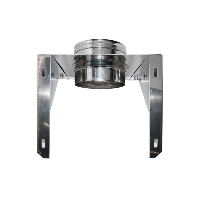 ALETTE PER SUPPORTO MURALE CANNA FUMARIA D.140 MM INOX