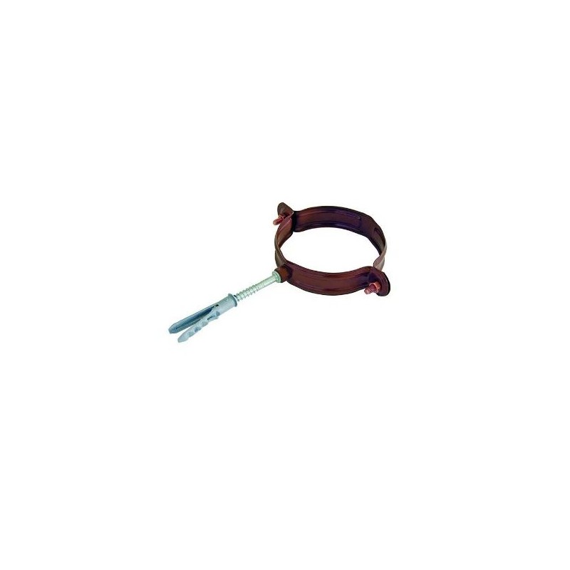 COLLARE ZINCATO PER CANALE DI GRONDA FIRENZE PVC MARRONE