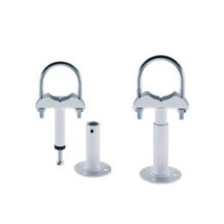 FISSAGGIO TERRA RADIATORE GHISA BIANCO COPPIA