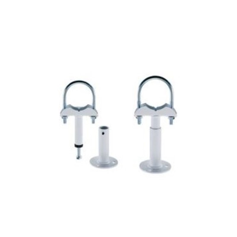 FISSAGGIO TERRA RADIATORE GHISA BIANCO COPPIA