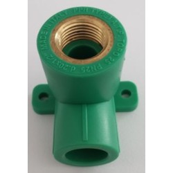 GOMITO C/STAFFA M D20X1/2 A 90° PP-R