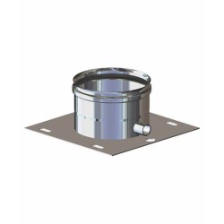 PIASTRA SCARICO CONDENSA CANNA FUMARIA D.140 MM INOX